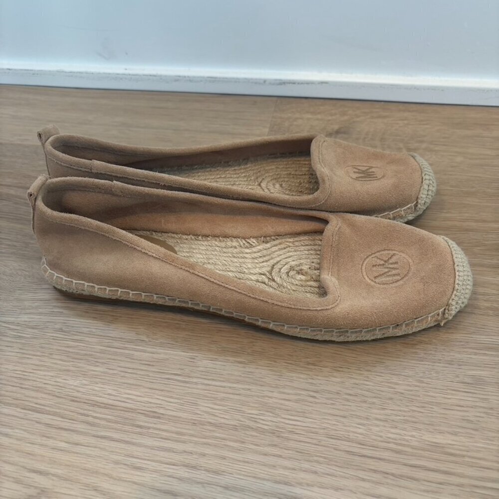 ** Michael Kors Espadrilles Tan Leather Suede 8.5